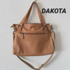 Dakota ロゴ エンブレム 型押し 2way ショルダーバッグ ハンドバッグ 