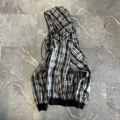 00s check nylon jacket y2k 短丈 テック 平成のサムネイル