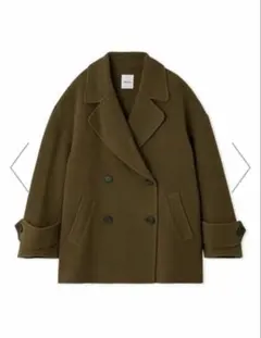 Mila owen woolコクーンシルエットピーコートMOC