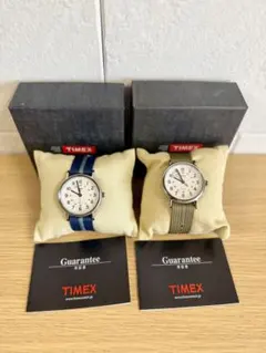 夏SALE✨新品&美品☆TIMEXタイメックス☆ネイビー オリーブ時計38mmのサムネイル