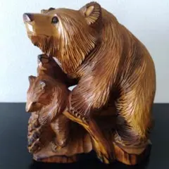 2026年最新】木彫りの熊 親子の人気アイテム - メルカリ