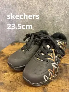 希少 skechers スケッチャーズ スニーカー ハート オールブラック