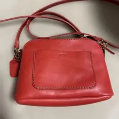 HERZ ヘルツ レザー ショルダーバッグ レッドのサムネイル