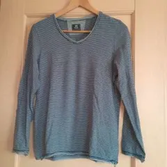 BEAMS HEART ビームスハート ストライプ長袖カットソー M