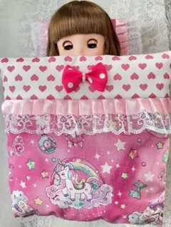 メルちゃん ソランちゃん ネネちゃん 布団 セット ユニコーン ピンク ④-2
