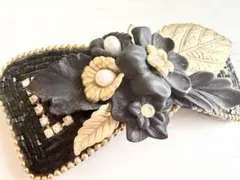 年代物 当時物 大ぶり レトロアンティーク vintageヘアバレッタ