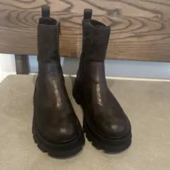 ザラ　ブーツ　ブラウン　38