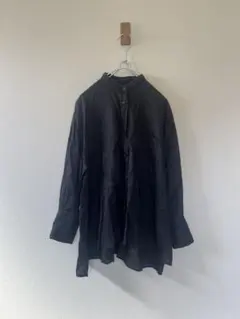 MHL. COTTON ビッグポケット カットソー シャツ ブラック - メルカリ