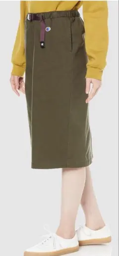 Champion チャンピオン ロングスカート L オリーブ 新品タグ付き