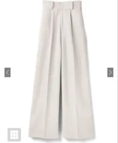 センタープレスワイドタックロングパンツ［gm615］