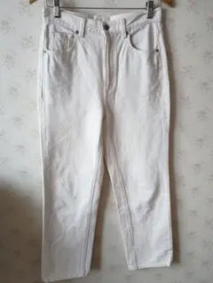 ☆GU ジーユー ハイウエスト ストレート ジーンズ デニム ナチュラル М☆