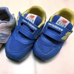 14・15cm new balance 996 スニーカー 青 ピンク