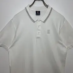 NIKE ナイキ　ポロシャツ　サイズM 希少タグ　テニスコート　刺繍ロゴ　古着