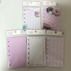 メリング　MERING シール台紙　レフィル　A7 5種セット　50枚