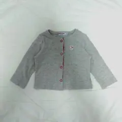 【日本製】ミキハウス　女の子　ベビーカーディガン　Ｆ（70-80）