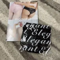 モモフル　momoful おりもの吸水ショーツ　　 ブラック　Lサイズ