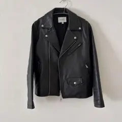 beauty&youth ブラック レザー ライダース ジャケット