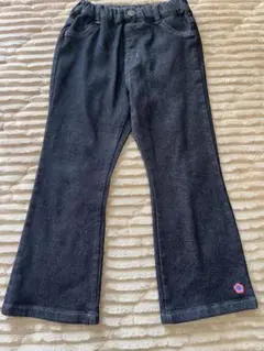 ブリーズ　あったかフレアデニム10分丈パンツ　120cm