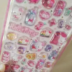 新品　ハローキティ　ぷくぷくシール 　立体シールボンボンドロップシール　サンリオ