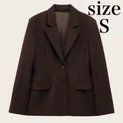 ブラウン テーラード ジャケット S 春 春服 スーツ セレモニー 入学式