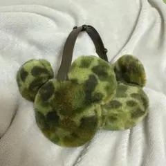 ディズニー　耳当て　迷彩　ヒョウ柄　豹柄　ミッキー　廃盤　イヤーマフ