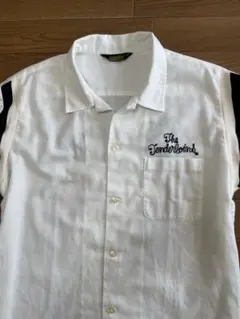 m*5様 テンダーロイン　レーヨン　シャツ　白　長袖　ボーリングシャツ　50s m*5様 テンダーロイン レーヨン シャツ 白 長袖 ボーリングシャツ 50s