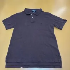 美品！Polo by Ralph Lauren 半袖ポロシャツ Sダークブラウン