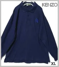 KENZO GOLFポロシャツ綿100%日本製japanロゴ刺繍 XL