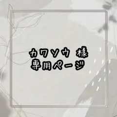 【専用】カワソウ様 専用ページ