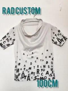 【極美品】RAD CUSTOM カウルネック 5分袖ロゴTシャツ 100cmのサムネイル