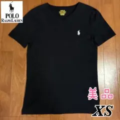 Polo Ralph Lauren ブラック Vネック Tシャツ　XSサイズ