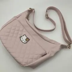ハローキティ ピンクキルト ショルダーバッグ