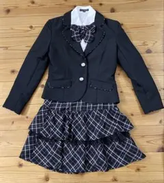 女の子 160 スーツ 上下セット リボン付き