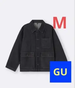 デニムワークジャケット グレー gu Gジャン デニムジャケット