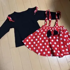 ミニー　長袖　90 コスチューム　コスプレ　ハロウィン　クリスマス　3点セット