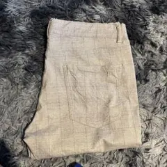 グレー チェック柄 スラックス
