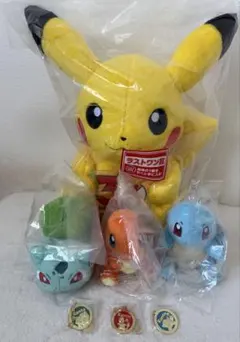 ポケモン 一番くじ ラストワン賞 ピカチュウ ミミッキュ ぬいぐるみ