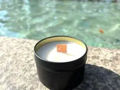 焚き火のような自然の音。天然100％アロマキャンドル