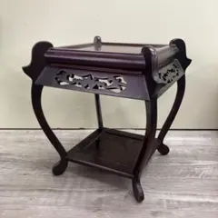 昭和レトロ】アケボノ工芸製・趣ある木製飾り棚・オープンラック
