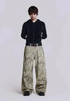 即日発送　Jaded Londonレオパードパンツ Jaded LondonレオパードW28