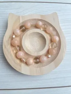 ハンドメイド ガラスビーズ・天然石 ブレスレット