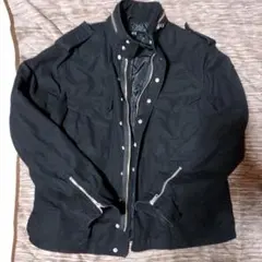 H&M ブラック ミリタリージャケット