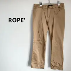 ROPE' チノパン　ベージュ　パンツ　無地　Sサイズ　コットン　七分丈
