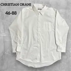 クリスチャンオラーニ　ワイシャツ　白　長袖　スーパーイージーアイロン　46-88