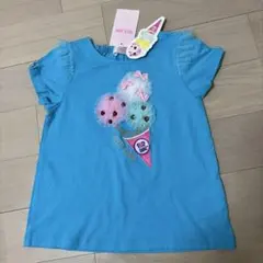 新品　メゾピアノ　サーティワン　120 Tシャツ　アイスクリーム刺繍
