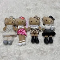 【新品】ハローキティ　スタイルアップマスコット　４点　日焼けキティ