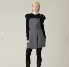 LOULOU WILLOUGHBY ルマーノツイルミニベアワンピース グレーのサムネイル