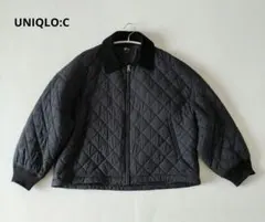 ユニクロC ★ パフテックブルゾン キルティングジャンパー L 黒