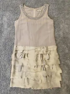 グレースコンチネンタル　ノースリーブワンピース シルク100%