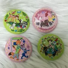 ディズニー 刺繍缶バッジ2 バンビ トイストーリー おしゃれキャット ズートピア